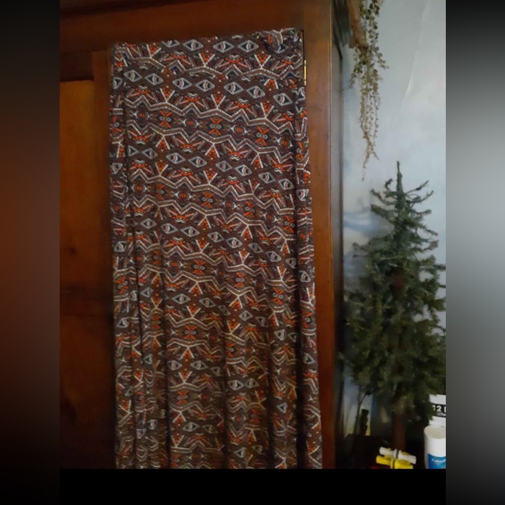 Patterned Maxi Skirt - Multicolor
